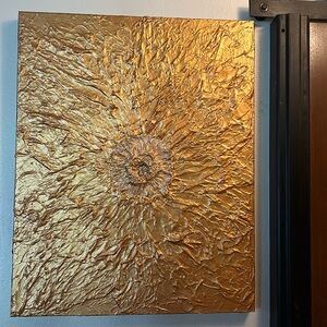 Art original piece by me Sunflower acrylic on canvas super textured 24x30